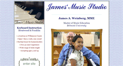 Desktop Screenshot of jamesmusicstudio.com